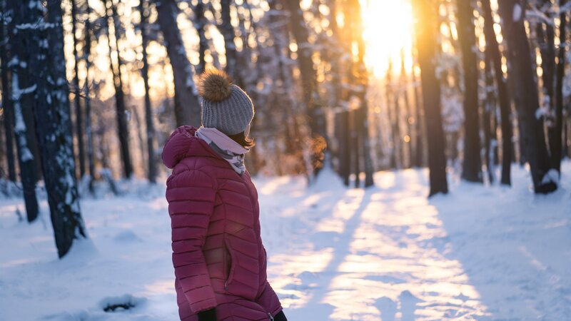 Augenschutz beim Winterspaziergang